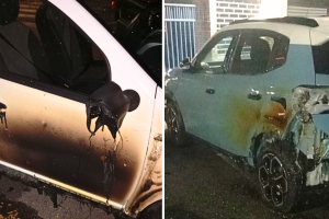 Incendi e danni a Torino: notte di caos tra bidoni e auto