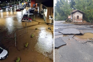 Maltempo colpisce Piemonte e Liguria: frane, allagamenti e scuole chiuse